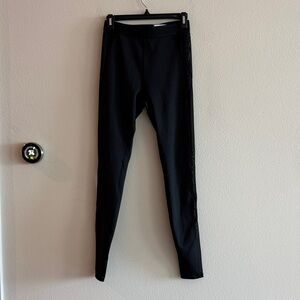 Alo High-Waist Black Leggings with Mesh Details